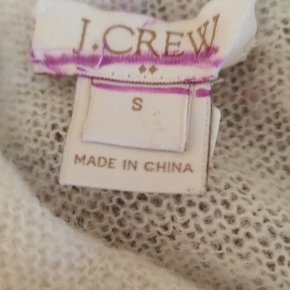 Women's J. Crew winter white sweater